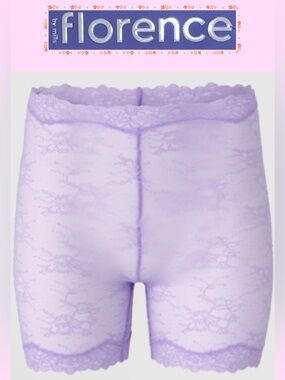 Florence by Mills Lace Bike Shorts Lavender XS NWT
